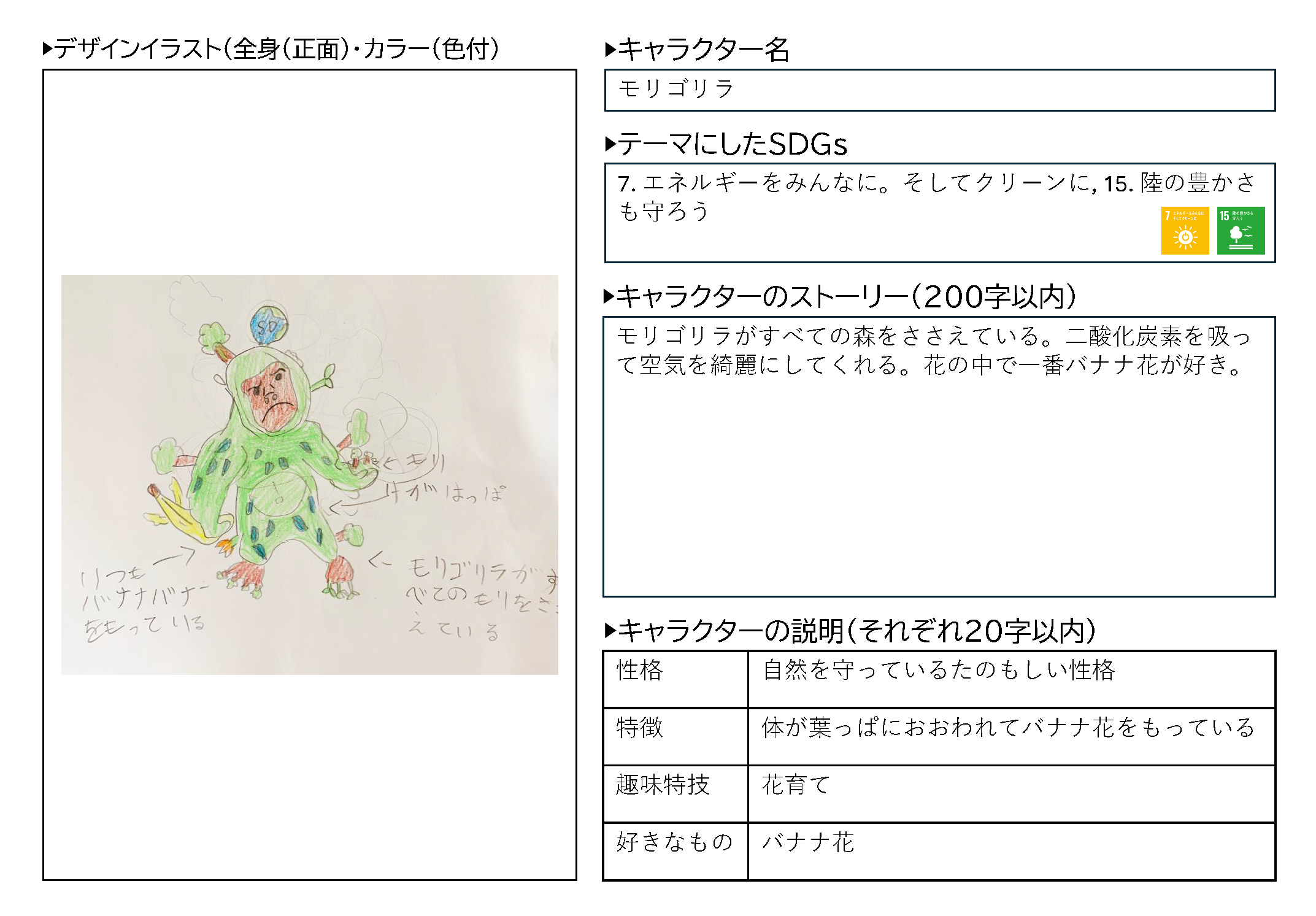 モリゴリラ原画