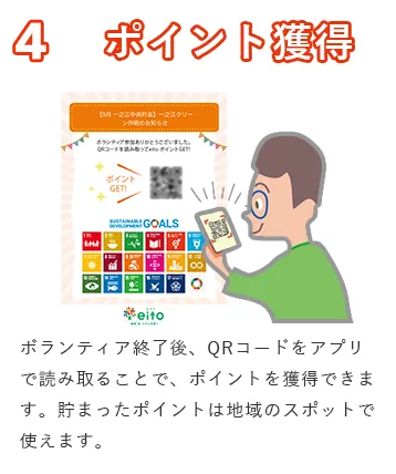 QR読取りでポイント獲得